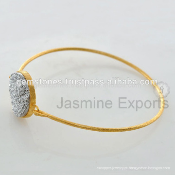 Designer Druzy Banhado a Ouro Gemstone Indian Jewelry For Christmas In Wholesale Price